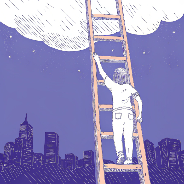 climbing-up-a-career-ladder